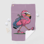 Ping Flamingo Golf Zonnebril Golf Liefhebber Golfhanddoek (Insitu)
