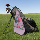 Ping Flamingo Golf Zonnebril Golf Liefhebber Golfhanddoek (Groen)