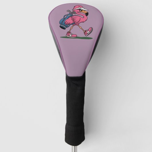 Ping Flamingo Golf Zonnebril Golf Liefhebber  Golfheadcover (Voorkant)