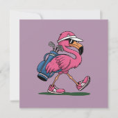 Ping Flamingo Golf Zonnebril Golf Liefhebber Kaart (Voorkant)
