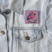 Ping Flamingo Golf Zonnebril Golf Liefhebber Vierkante Button 5,1 Cm (In situ)