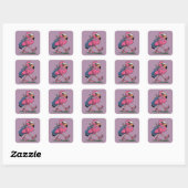 Ping Flamingo Golf Zonnebril Golf Liefhebber Vierkante Sticker (Vel)