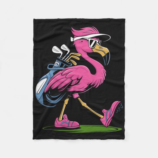 Ping Flamingo Golf Zonnebril Vrouw Dames Heren Gol Fleece Deken (Voorkant)