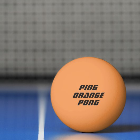 Ping Oranje Pong Pingpongbal (Net)