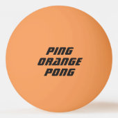 Ping Oranje Pong Pingpongbal (Voorkant)