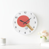 Ping Ping Pong Table Tennis Design Wall klok (Huis)