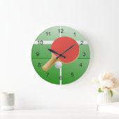 Ping Ping Pong Table Tennis Design Wall klok (Huis)