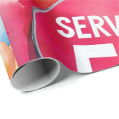 Ping Pong 50ste verjaardag Cadeaupapier (Rol Hoek)