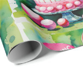 Ping Pong 50ste verjaardag Cadeaupapier (Rol Hoek)