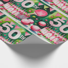 Ping Pong 50ste verjaardag Cadeaupapier