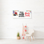 Ping Pong 50ste verjaardag met naam Spandoek (Insitu)