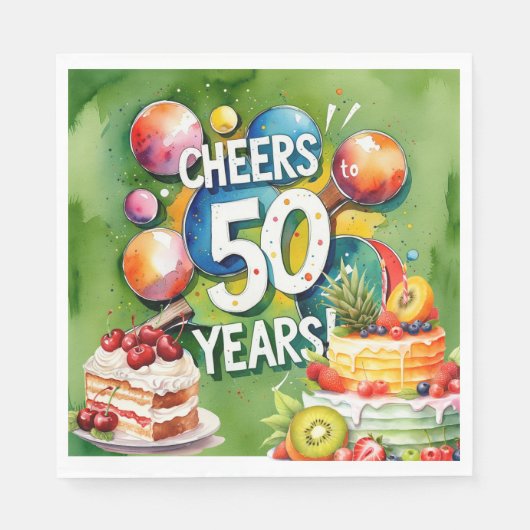 Ping Pong 50ste verjaardag, Servet (Voorkant)