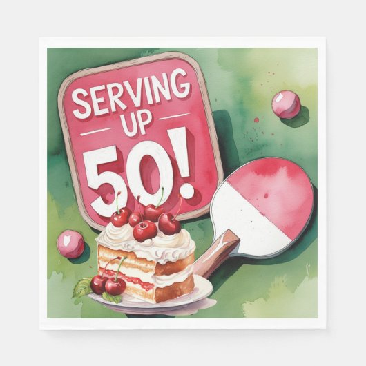 Ping Pong 50ste verjaardag, Servet (Voorkant)