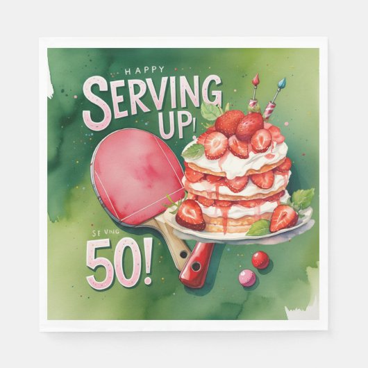 Ping Pong 50ste verjaardag, Servet (Voorkant)