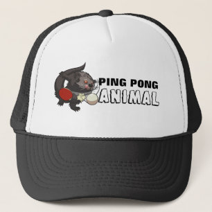 Ping Pong Animal Binturong Table Tennis Cartoon Trucker Pet