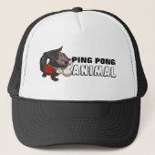Ping Pong Animal Binturong Tafeltennis Cartoon Trucker Pet (Voorkant)