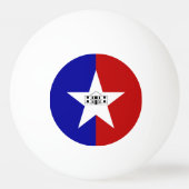 Ping pong bal met vlag van San Antonio Pingpongbal (Achterkant)