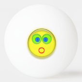 Ping Pong Bal - Verrast Zon Gezicht Pingpongbal (Voorkant)