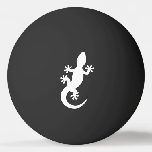 Ping Pong Bal witte gecko Pingpongbal (Voorkant)