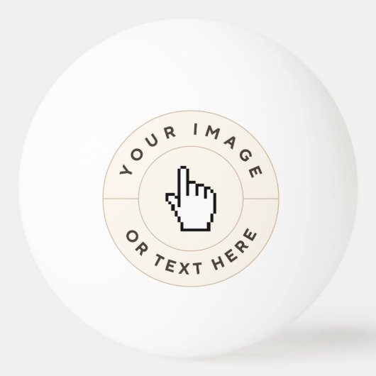Ping Pong Ball - Aangepast (voeg afbeelding/tekst  (Voorkant)