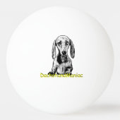 Ping Pong Ball DaschundManiac (Voorkant)