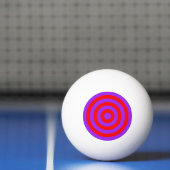 Ping Pong Ball - Paarse en rode binnencirkels (Net)