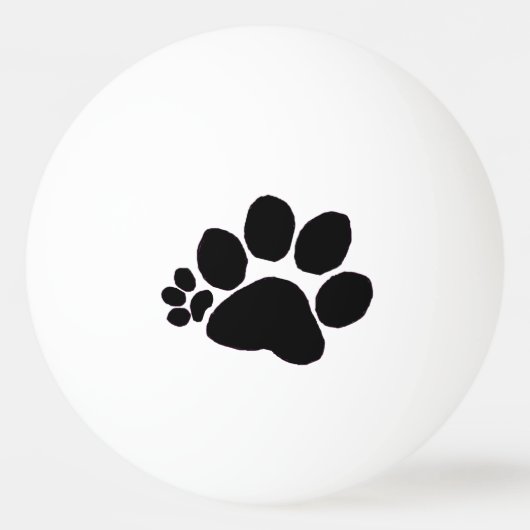 Ping Pong ball - Polydactyl prints (Achterkant)