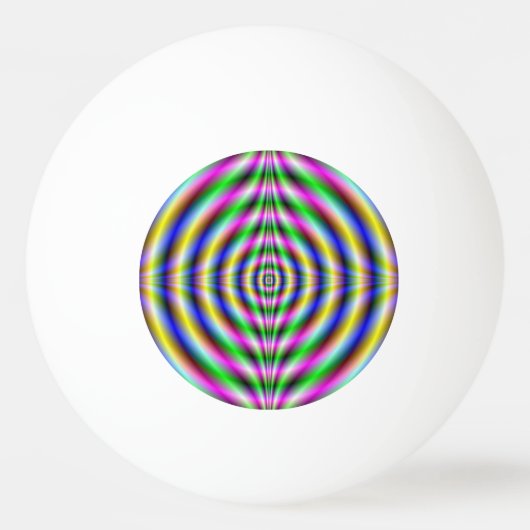 Ping Pong Ball Psychedelic Neon Eye (Achterkant)