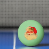 Ping Pong Ball - Santa - Glow in the Dark Green. (Net)