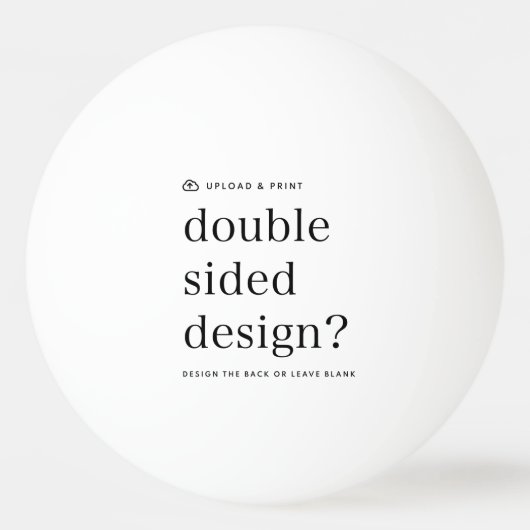 Ping Pong Ball Uw Ontwerp Upload (Achterkant)
