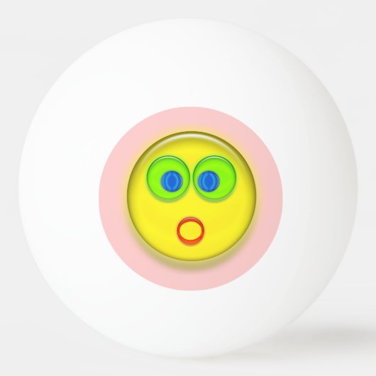 Ping Pong Ball - Verrafte Sun Face op Roze (Voorkant)