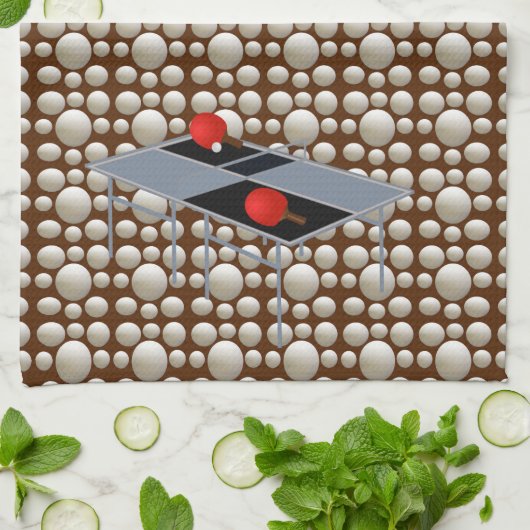 Ping Pong Balls, Dish Towel Theedoek (Gevouwen)