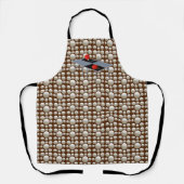 Ping Pong Balls, Full Print Apron Schort (Voorkant)