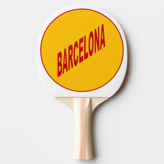 Ping Pong BARCELONA Tafeltennisbatje (Voorkant)