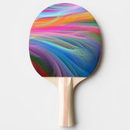 Ping Pong Bat/Meerkleurig Abstract Tafeltennisbatje