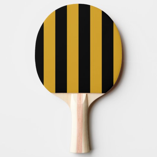 Ping Pong Bat/Paddle - Black en Golden Rod Tafeltennisbatje (Achterkant)