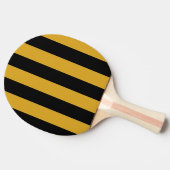 Ping Pong Bat/Paddle - Black en Golden Rod Tafeltennisbatje (Zijkant)