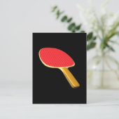 ping pong batje briefkaart (Staand voorkant)