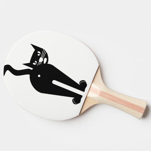 ping pong batje. Kat. Tafeltennisbatje (Zijkant)