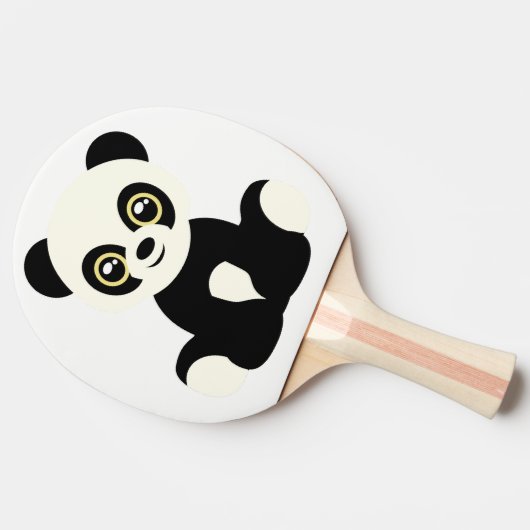 ping pong batje. Panda. Tafeltennisbatje (Zijkant)