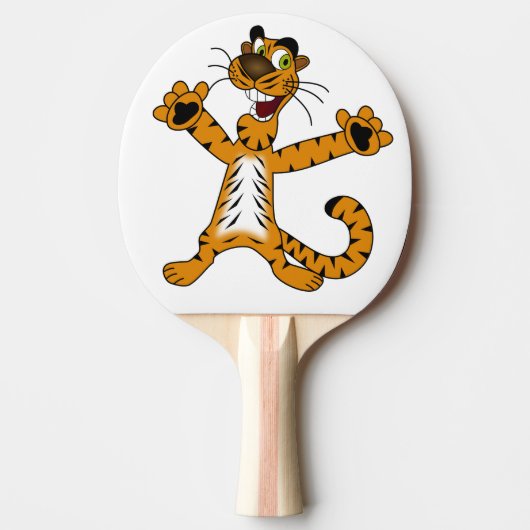 ping pong batje. Tijger. Tafeltennisbatje (Voorkant)