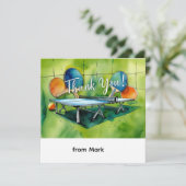 Ping Pong Bedankkaart (Staand voorkant)