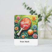 Ping Pong Bedankkaart (Staand voorkant)