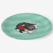 Ping Pong Binturong Tafeltennisspeler Bearcat Papieren Bordje (Gekanteld)