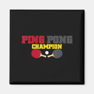 Ping Pong Champion Fun Cute Table Tennis Gift Magneet