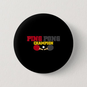 Ping Pong Champion Fun Cute Table Tennis Gift Ronde Button 5,7 Cm