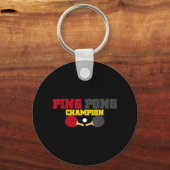Ping Pong Champion Fun Cute Table Tennis Gift Sleutelhanger (Voorkant)