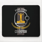 Ping Pong Champion Fun Table Tennis Player Gift Muismat (Voorkant)