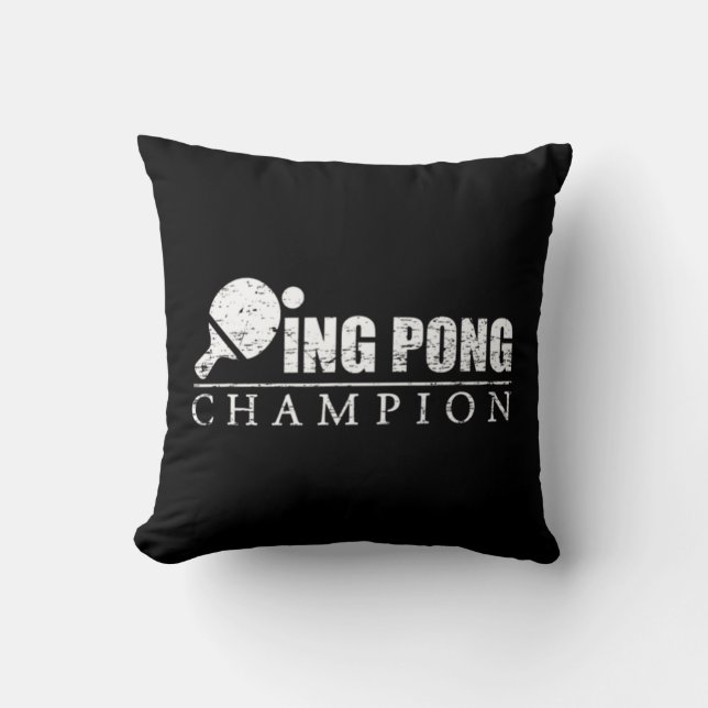 Ping Pong Champion  Kussen (Voorkant)