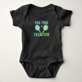 Ping Pong Champion Monogrammed Baby Bodysuit (Voorkant)